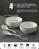 Yomerto | Underglaze Colored Ceramic Soup Bowl