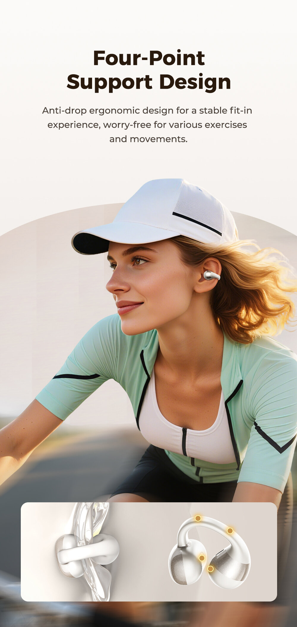 Htc Ne56 Wireless Bluetooth Earbuds Ai Translator With Spatial Sound_voghion.com