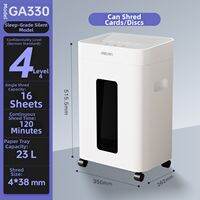 deli | Automatic Electric Paper Shredder for Home Office Use Granular Shredding Confidentiality Level 5 Staple and Card Shredding