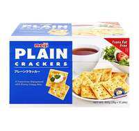Japan Meiji Plain Crackers Oat  Original明治饼干无反式脂肪 104G & 832G