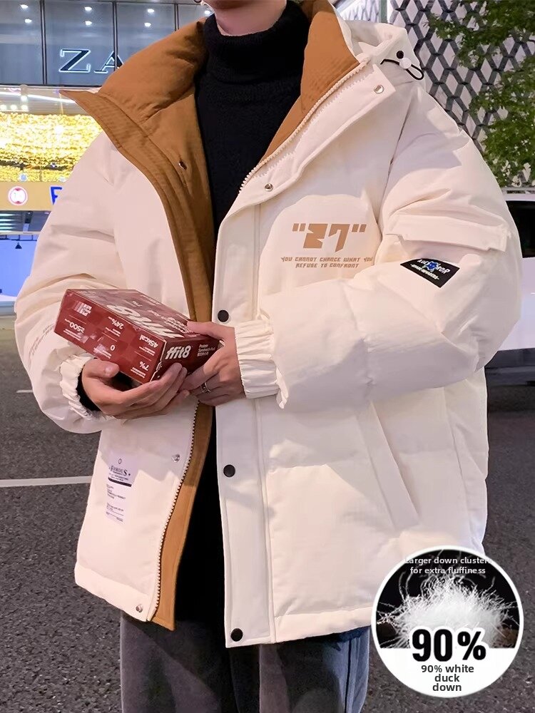 Thick New Style Hooded Down Jacket Warm and Insulating Harga  265 Ringgit*Penghantaran Percuma