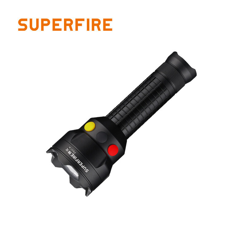 SUPERFIRE FS37-A 3W Multi-Function Rechargeable Signal Light Three Color-Red/Yellow/White Warning Emergency Light flashlight ราคา 8,559 บาท*ส่งฟรี