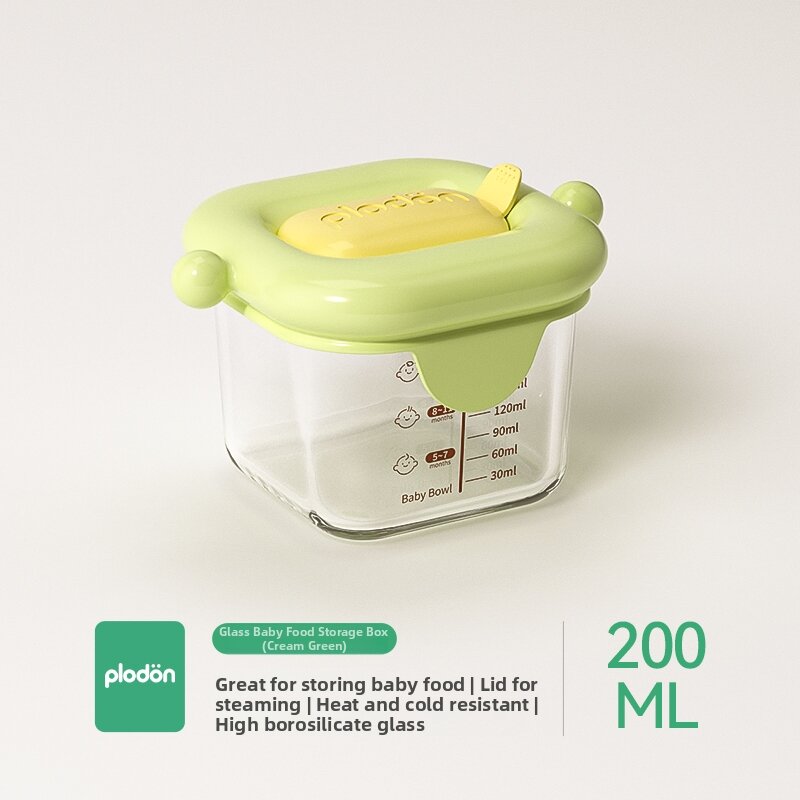PLODON | Baby Food Storage Glass Steamer Bowl