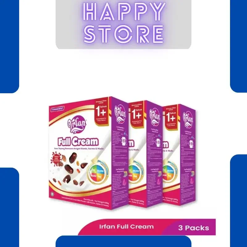 Irfan Susu Full Cream 600g - 3 packs