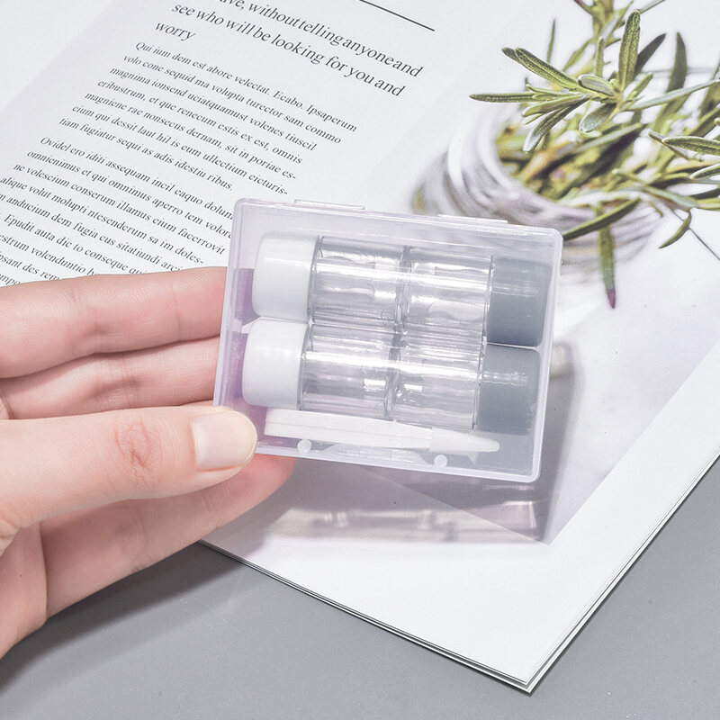 Japanese RGP Contact Lens Case DoubleHeaded Female Myopia MultiPair