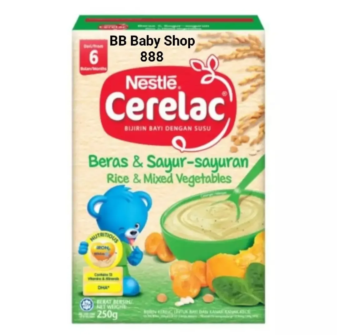 Nestle cerelac cereal - Beras & sayur-sayuran/rice & vegetables