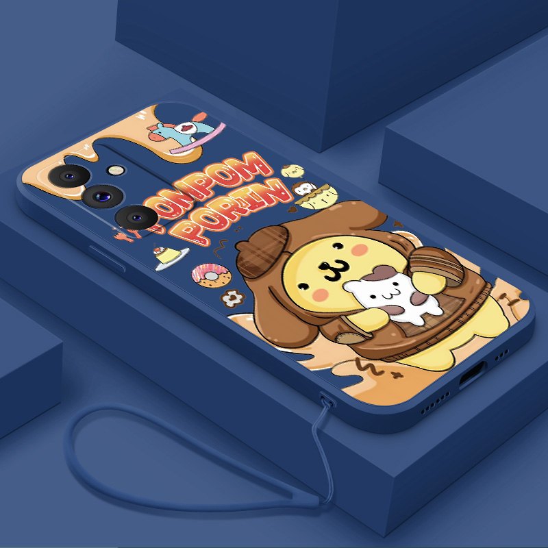 Samsung A17 samsung A07 A17 5G Sanrio Pompompurin Silicone Case Soft Case Liquid Rubber Cover Cute Casing. 