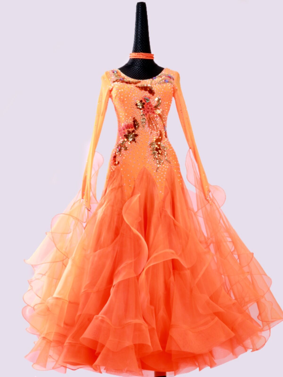 Modern Dance Skirt Waltz Style Big Swing National Dance Competition Dress Social Dance Dress Adult Fit Maxi Dress for Women