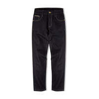 MADEN | Workwear Retro Red Ear Original Jeans Gold Embroidery High Waist Straight Trousers