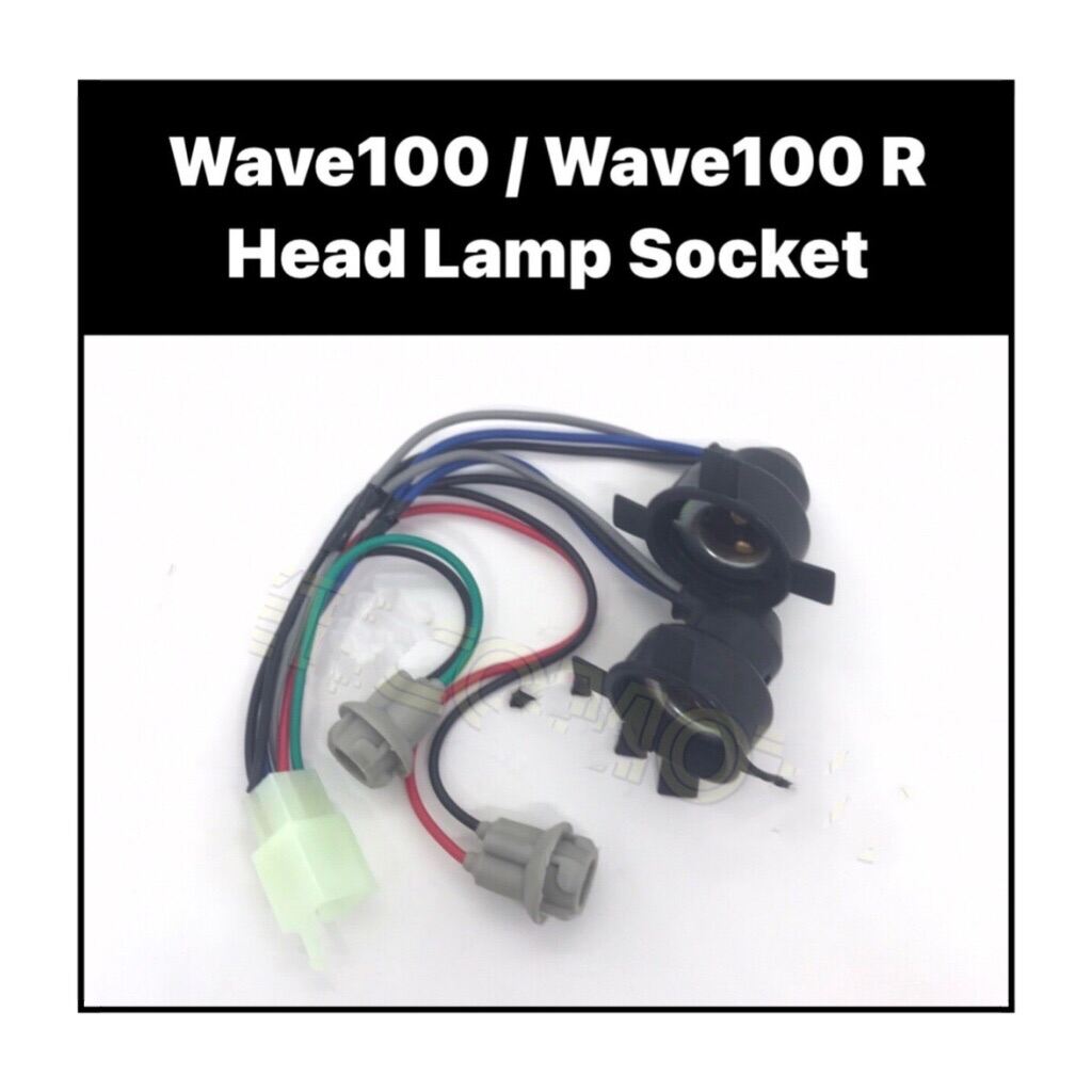 HONDA WAVE100 HEAD LAMP SOCKET (ST) // W100 WAVE100 R WAVE100R WAVE100