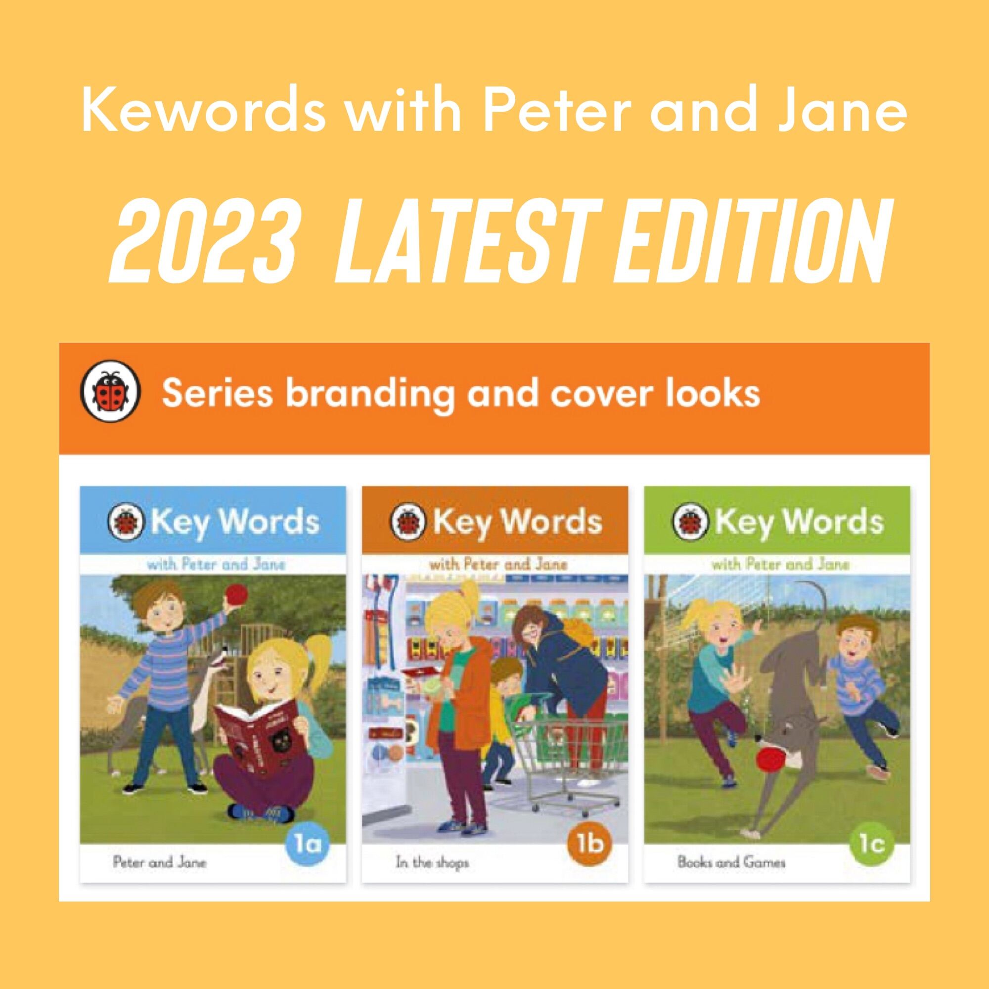 2023 Newest Edition Ladybird Books Keywords with Peter and Jane Edison