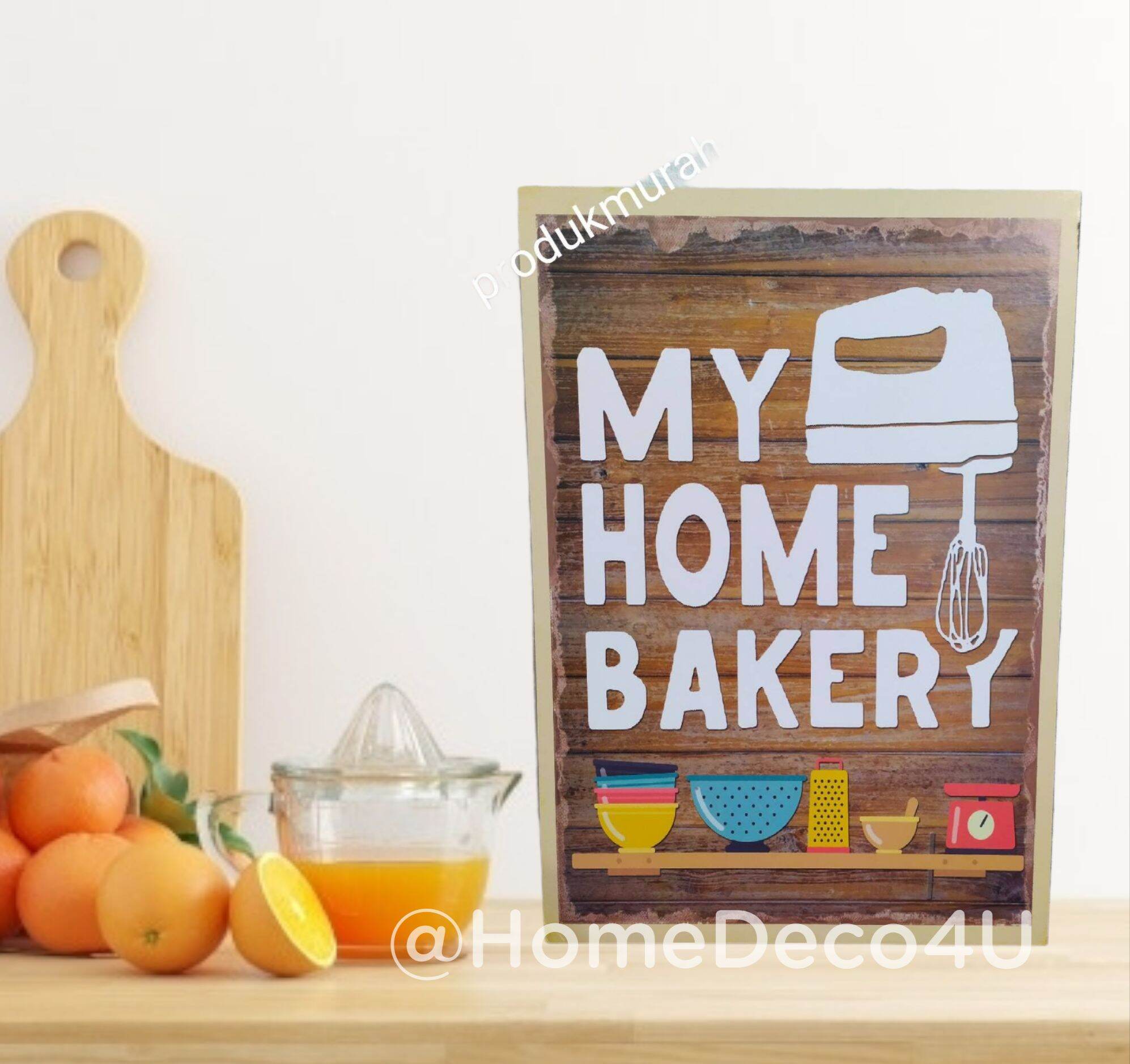 frame gambar wall kitchen hiasan dinding dapur wall decor | Lazada