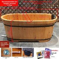 TUOMIU | Adult Chinese Cedar Wooden Bathtub
