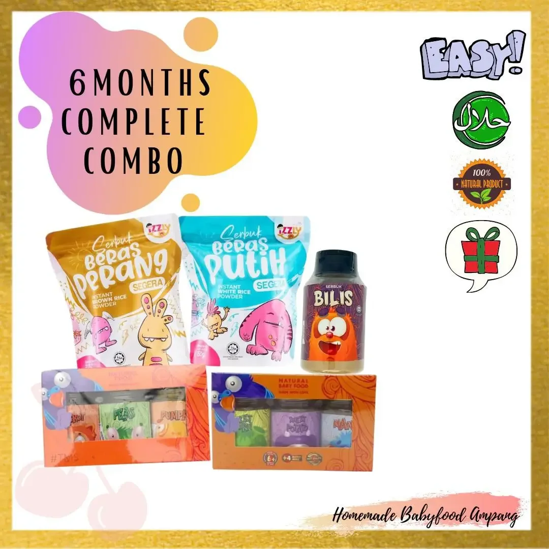 IZZLY BABY FOOD 6 MONTH STARTER SET