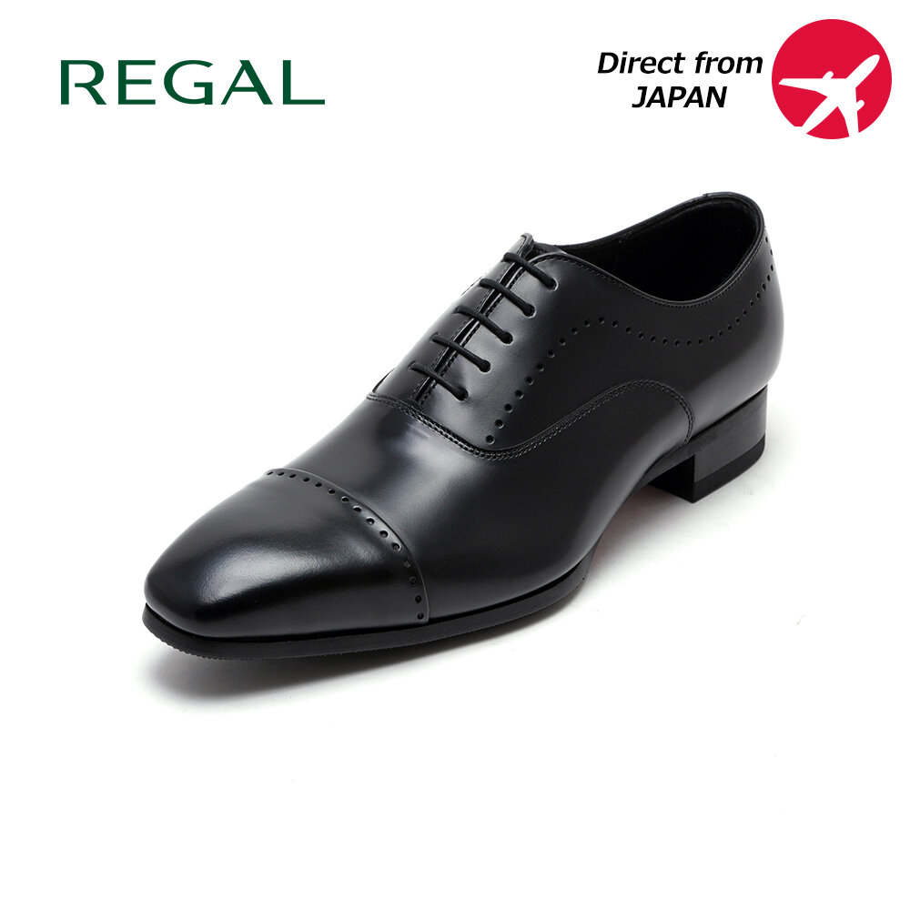 REGAL Men's Regular Fit Leather Dress Shoes 426R – Oxford Plain