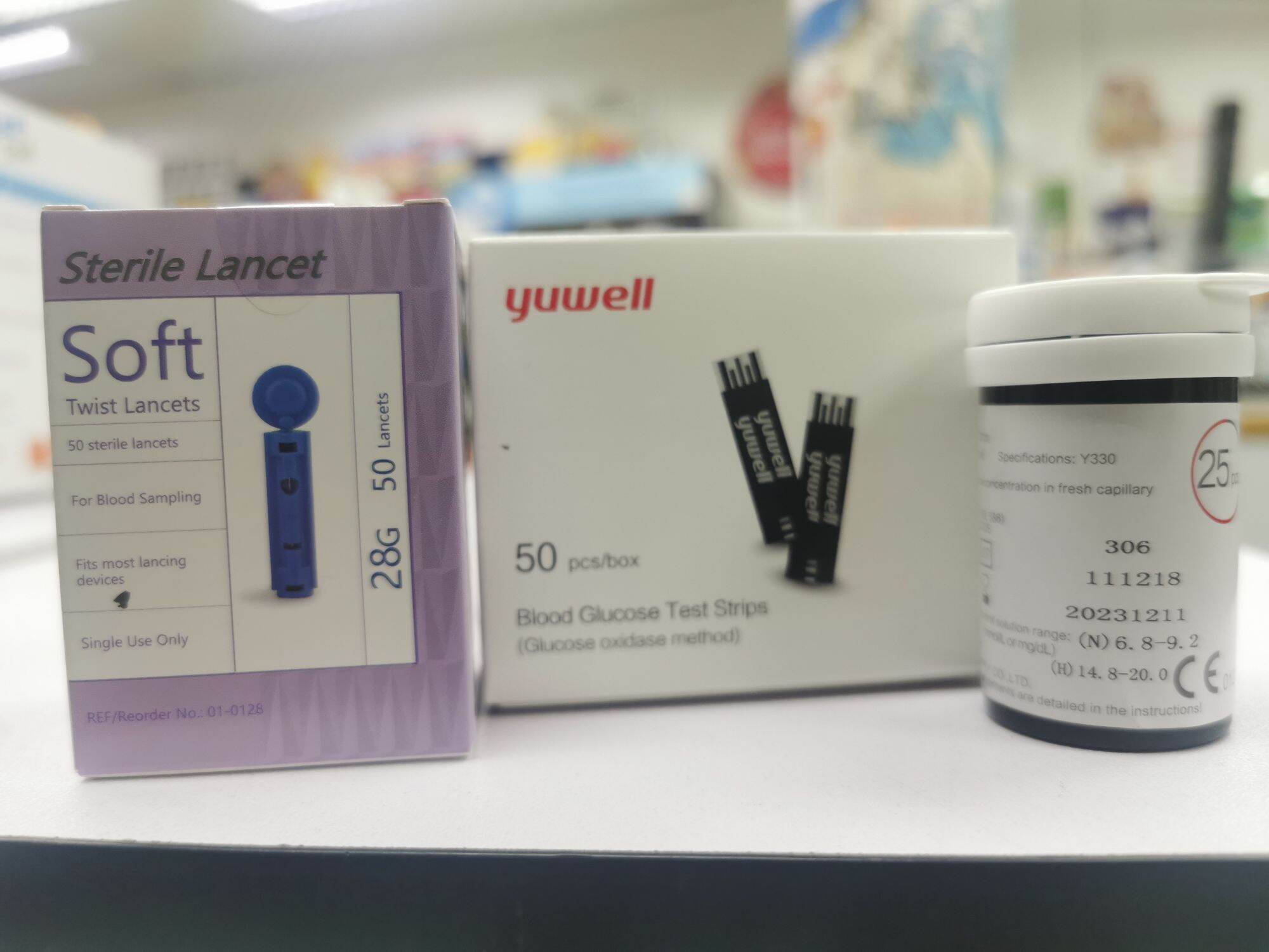 Yuwell Glucose Strip 2x25s Lancet 50s Lazada