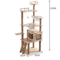 DUDU Pet Cat Climbing Frame Cat Bed Cat Tree Large Multi-layer Space Capsule Cat Jumping Platform Cat Shelf Claw Grinding Toy