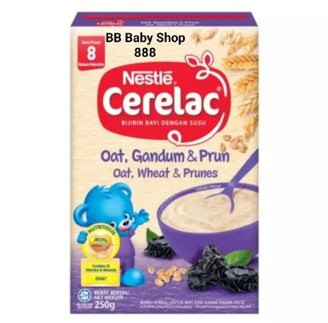 Nestle cerelac cereal - oat, Gandum & prun/oat, wheat & prunes