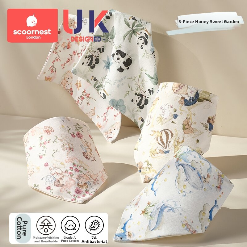 Scoornest | Breathable Pure Cotton Baby Spit-up Bib