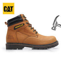 Caterpillar steel toe puncture resistant cowhide work boots CAT steel toe smash resistant safety shoes outdoor hiking boots