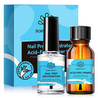 BORN PRETTY 15ml 6 IN 1 Nail Glue Gel Nail Art Polish Transparent Clear Function UV Gel looming Gel Strengthener Extension Varnish
