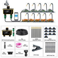RCYAGO Smart Irrigation Timer Graffiti WiFi connected solar watering water valve controller for garden lawn watering