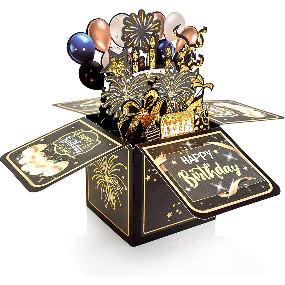 3D Pop up Birthday Card Surprise Handmade Foldable Greeting Card with Envelope for Adults And Kids Unique Design