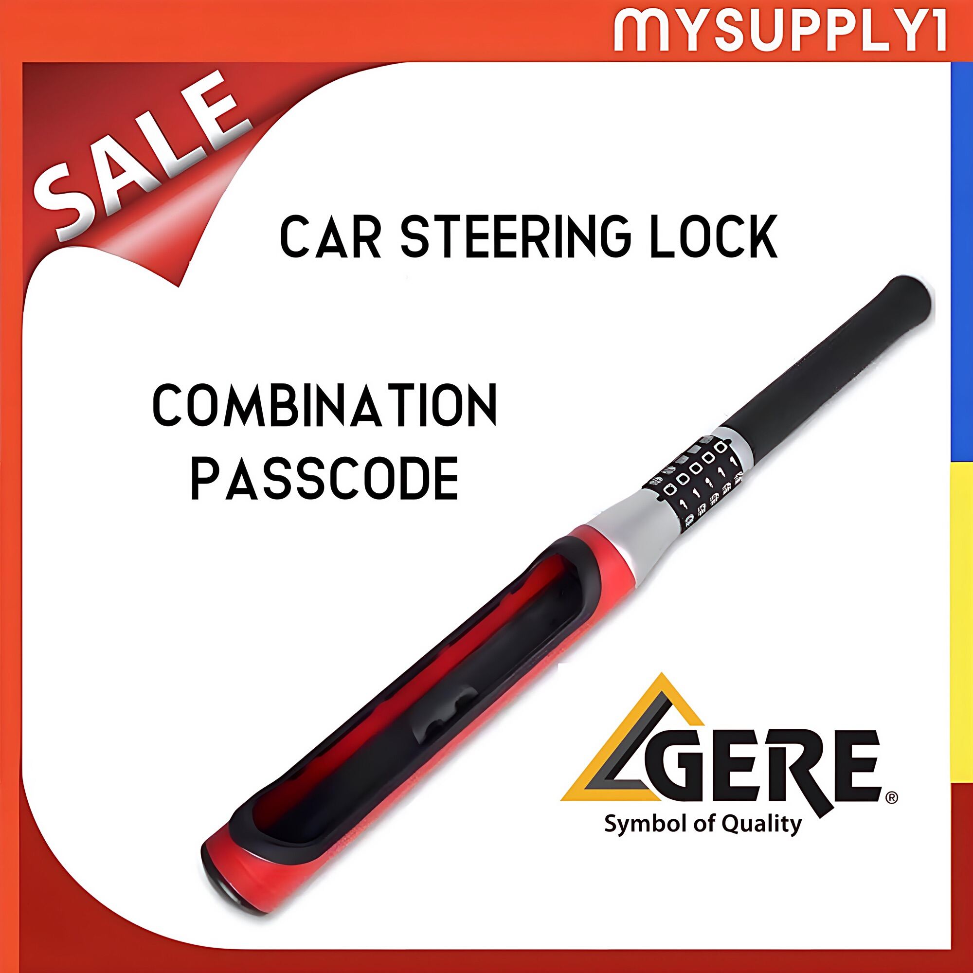 Steering Lock Steering Wheel Baseball Combination Lock Keyless
