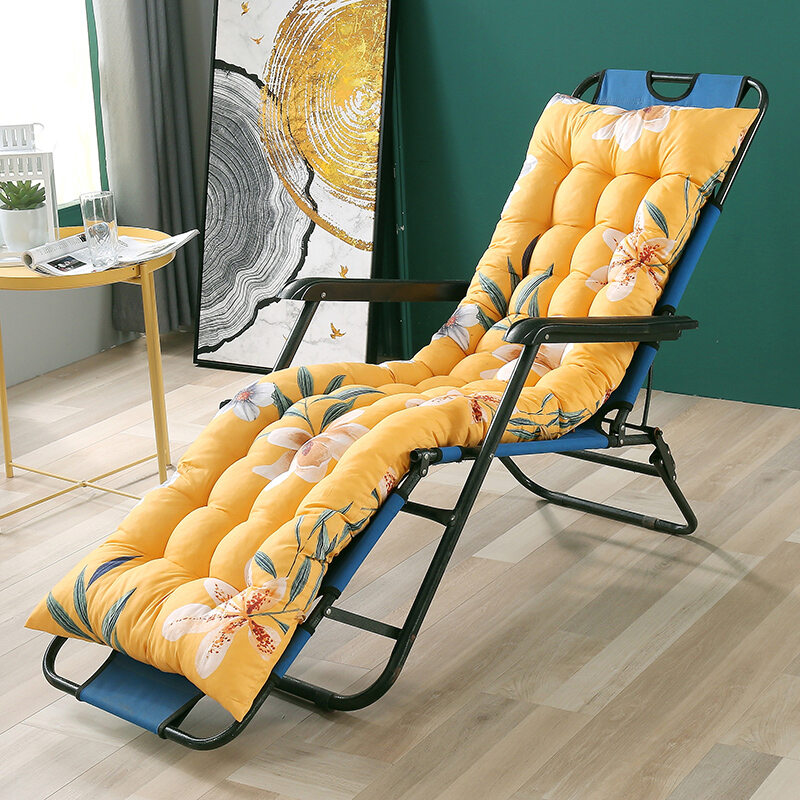 Thickened Office Chair Pad Universal Long Cotton Pad for Recliner Rocking Chair Bamboo Chair Pad Autumn Winter Spring Season
