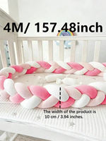 Insular | Widen Baby Bumper Bed Braid Knot Pillow Cushion Bumper for Infant Crib Protector Cot Bumper Room Decor Crib Bedding Set