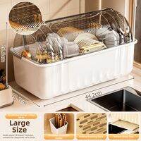 MEIZHUFU|Storage rack dish rack dish and utensil storage box kitchen storage rack