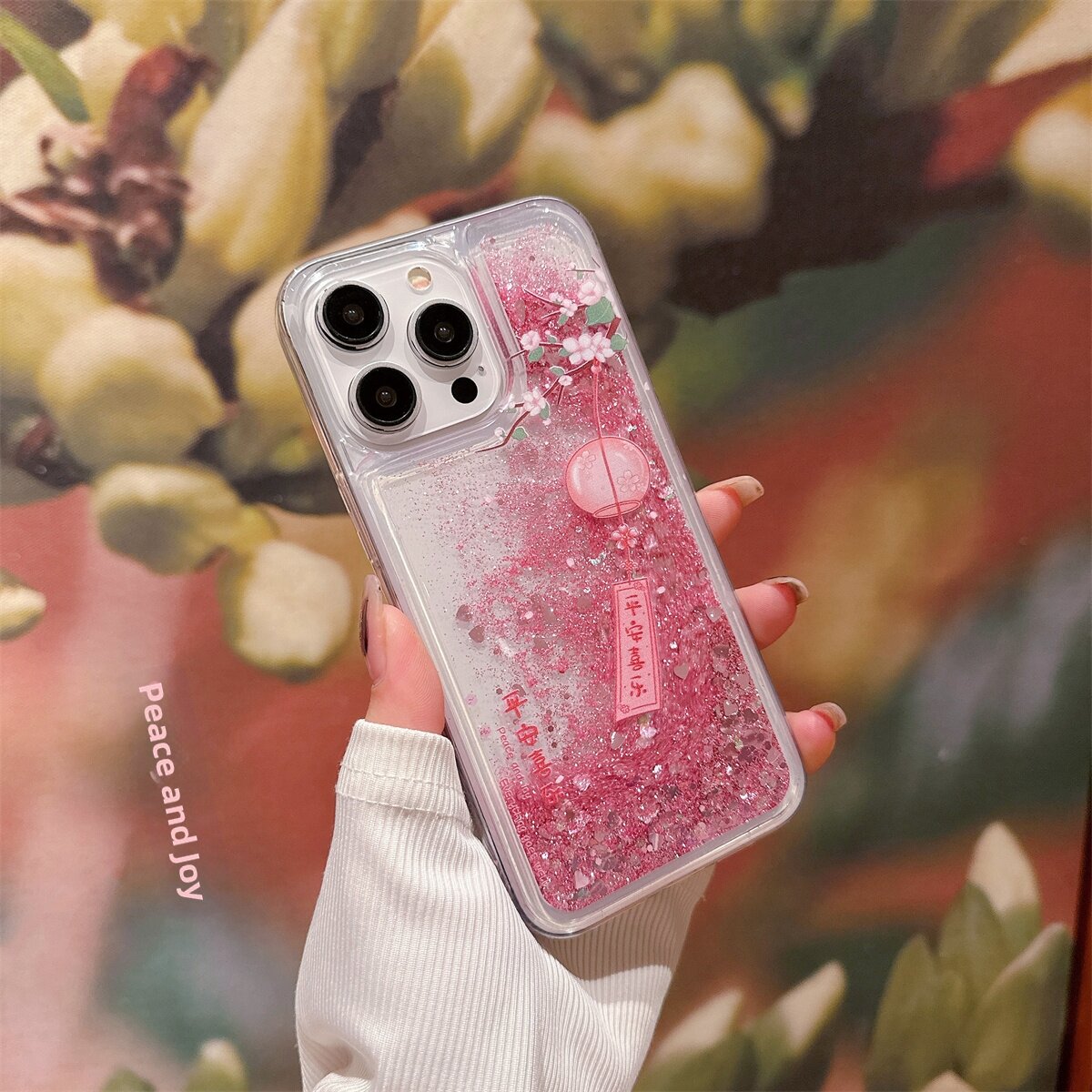 Blumen Handyhülle Für Iphone Mit Rosa Pfirsichblüten Design_voghion.com