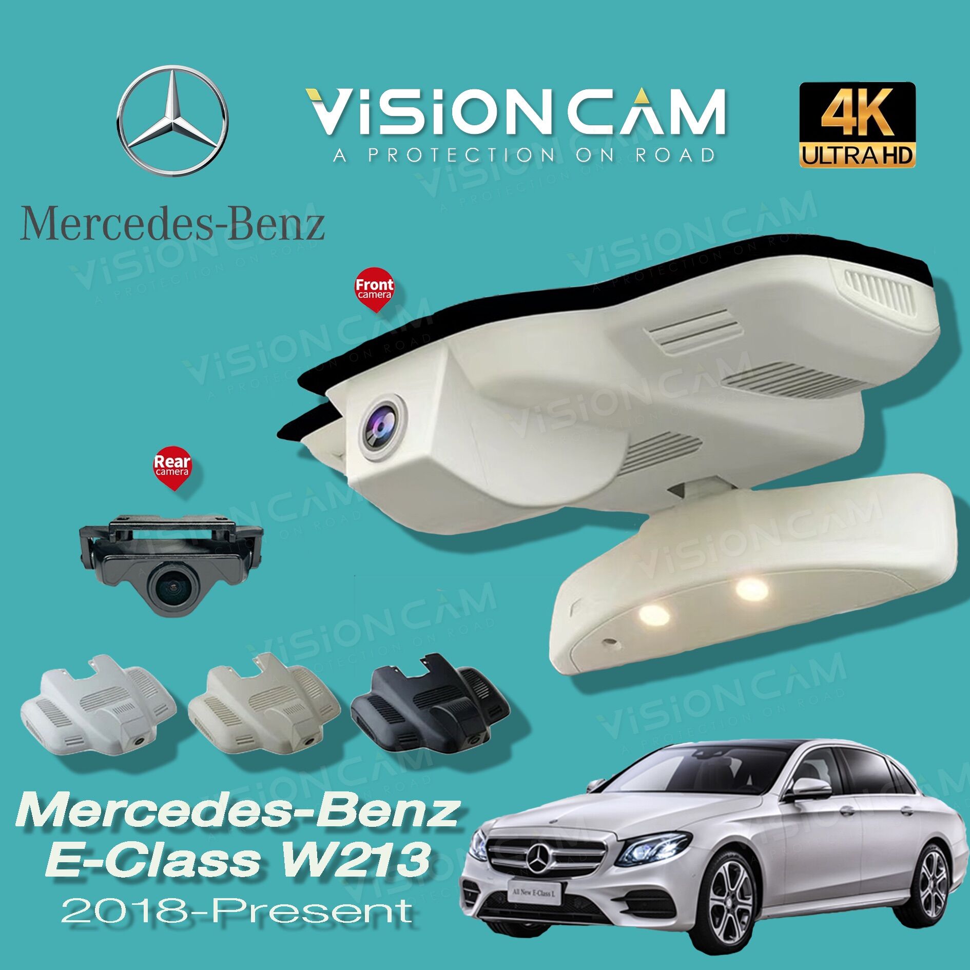 🔥4K UHD 2K 24Hours Recording🔥MercedesBenz W213 E200 E250 Original Design Wifi DashCam Front 2K