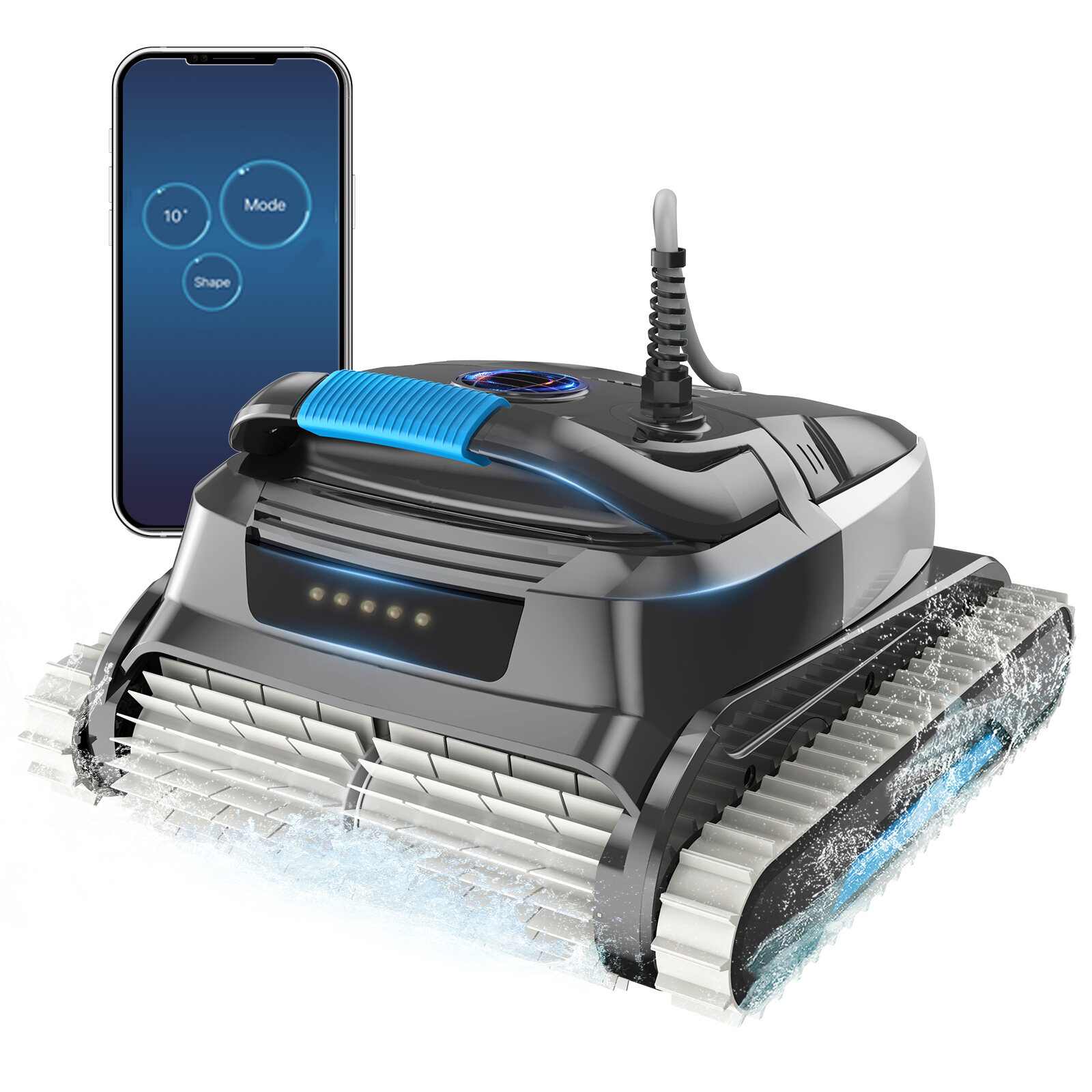 Wybot Swimming Robot Vacuum Cleaner Wy Vacuum Robot 450 Meters Floating Cable for Mosaic Tiles Cement Pvc Fiberglass 200 W Background Wall Climbing Cleaning Background Wall Water Stream ราคา 31,009 บาท*ส่งฟรี