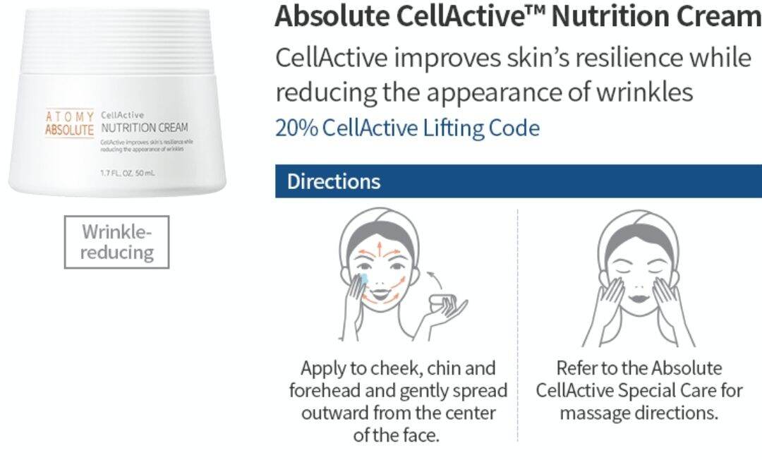 Atomy Absolute CellActive Skincare Toner / Ampoule / Serum / Lotion / Eye Complex / Nutrition