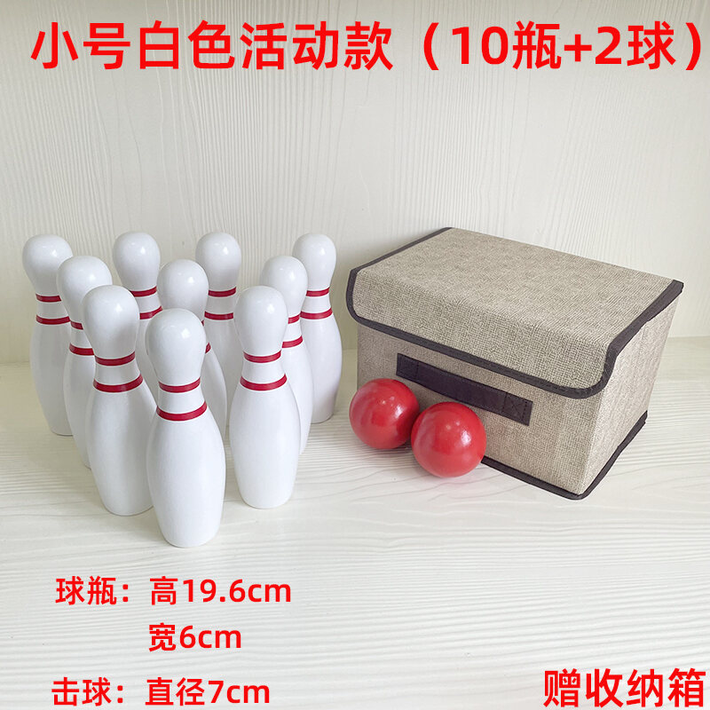 Children's Wooden Bowling Toys Indoor Outdoor Large Ball Sports
