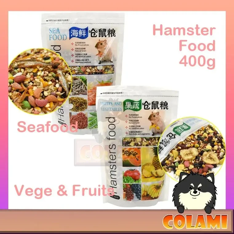 Hamster Food Hamster Feed Mixed Seed fruit vege seafood 仓鼠粮 Makanan Hamster 400G