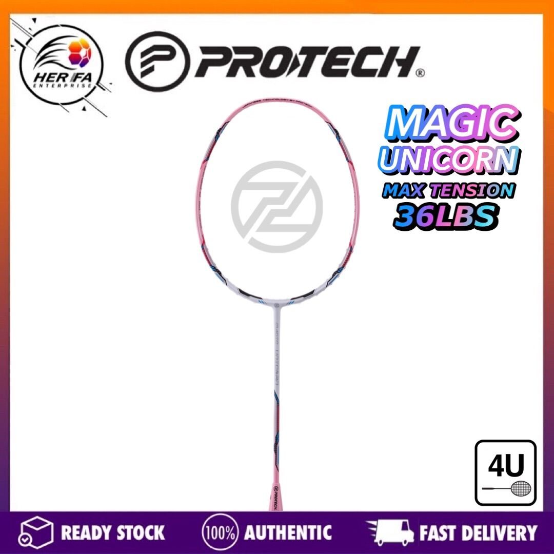 PROTECH Magic Unicorn 4UG2 Badminton Rackets Max Tension 36 LBS Lazada