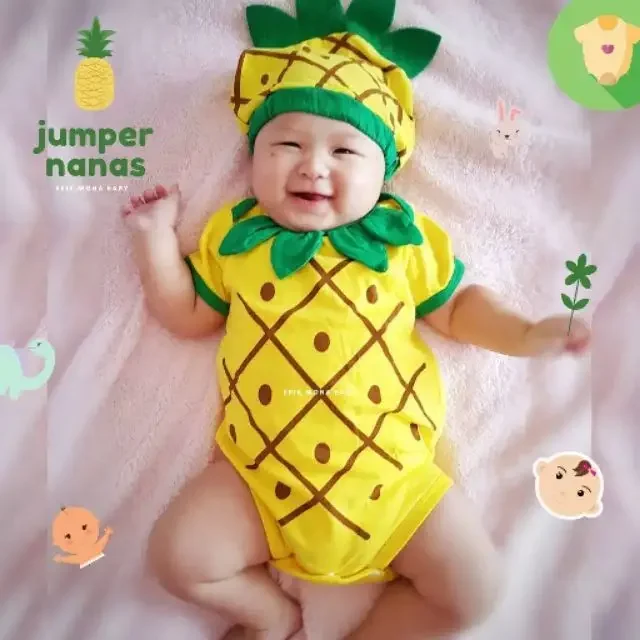 Baby jumper Pineapple 100% cotton