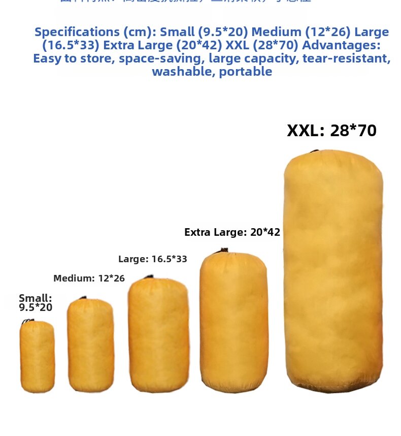 Large Capacity Drawstring Storage Bag, Round Bottom Dustproof Moisture Proof Pouch For Clothes Toys Blankets
_voghion.com
