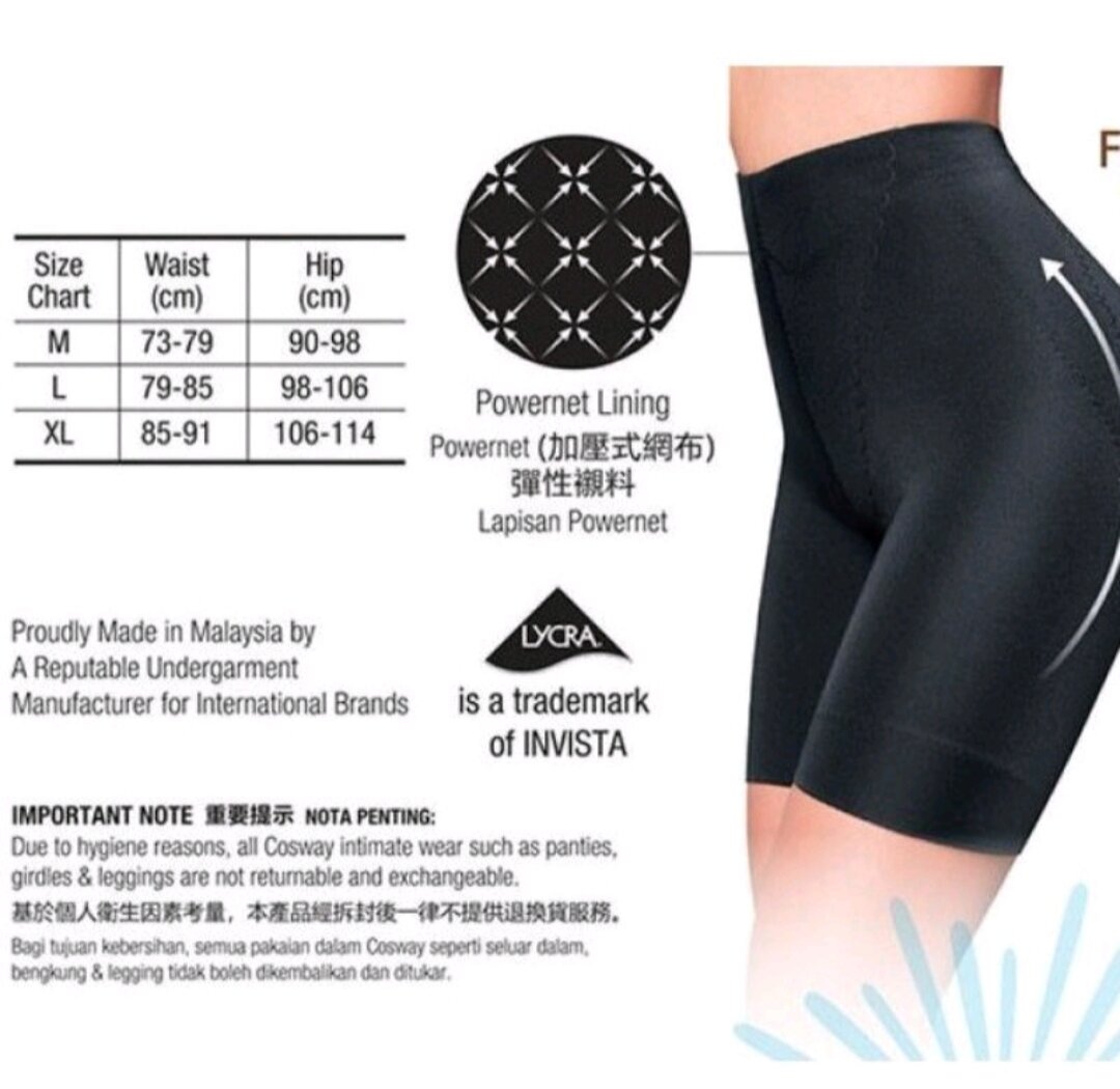 Bengkung perut^girdle^ COSWAY Ambrace Comfi Thigh Shaper with Tummy Control