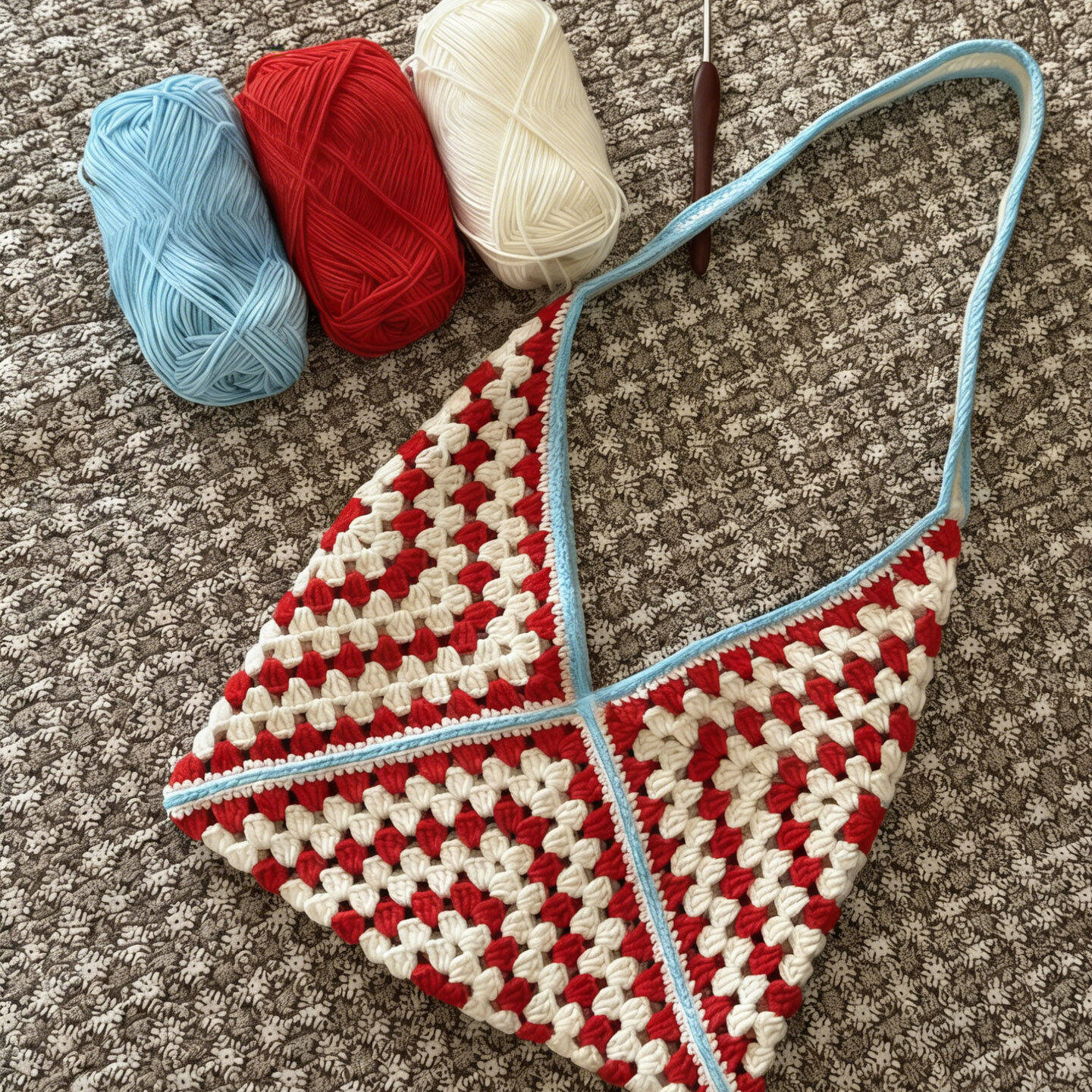 MAIXIANXIAN | DIY Crochet Granny Square Bag Materials