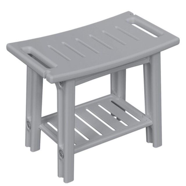 JIFUFENG | Bathing and Shoe Changing Bench Anti-slip Two-tier Storage Stool