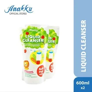 [LazChoice] Anakku Liquid Cleanser Apple Flavour 600ml x 2 New packing (Refill Packs)