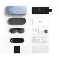 XREAL 1S AR Glasses Instant 2D to 3D 500″ Virtual Screen Smart Glasses with 52° FOV Native 3DoF Spatial Screen 120Hz Refresh Rate Powered by X1 Chip Supports All USB-C DP Devices