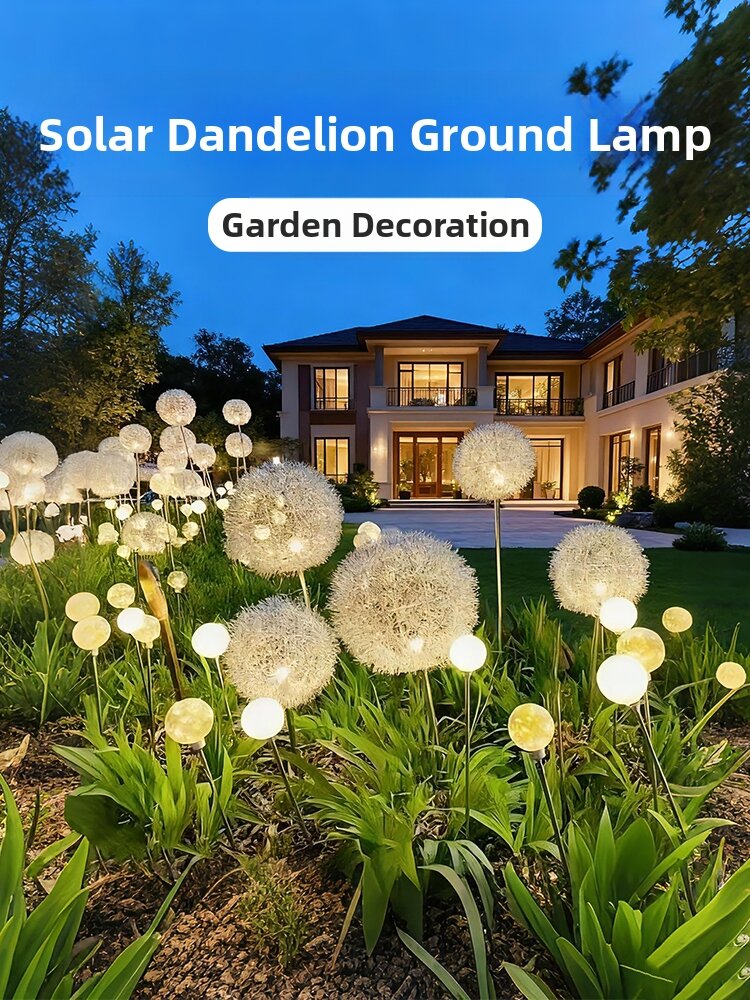 PAIMIJI | Solar Waterproof Garden Lighting Aluminum Wire Dandelion - Jenama PAIMIJI Harga 92 Ringgit*Penghantaran Percuma