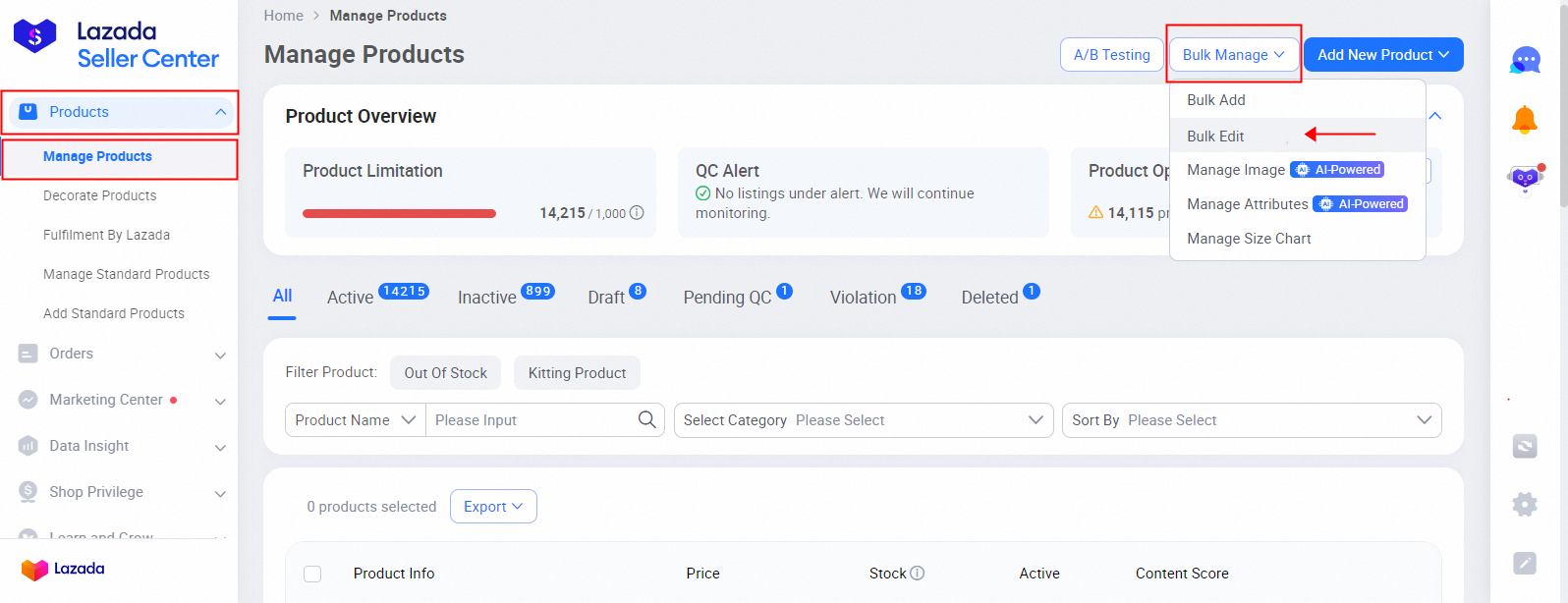How to Mass Update Package Weight and Dimensions Lazada Seller Center