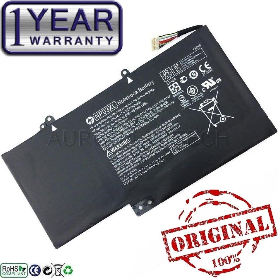 Original Genuine HP Envy X360 15-U400 Envy X360 15-U 15 U HSTNN LB6L NP03 HSTNN-LB6L NP03XL NPO3XL Laptop Battery - Jenama HP Harga 221 Ringgit*Penghantaran Percuma