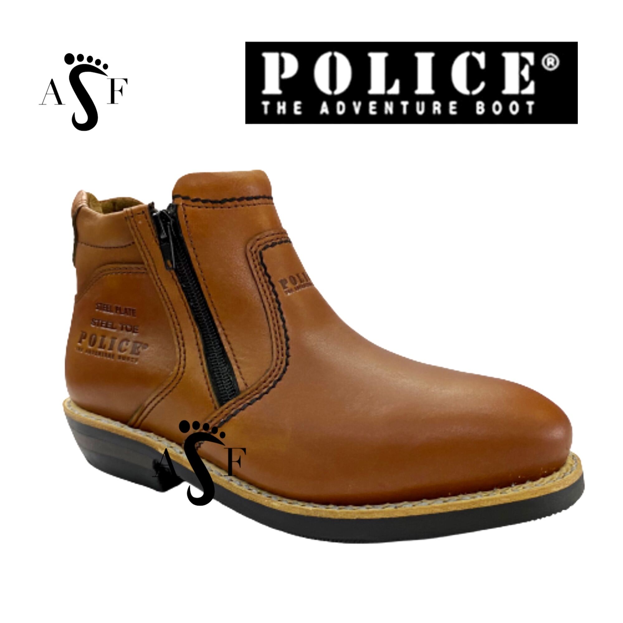 Police steel 2025 toe boots