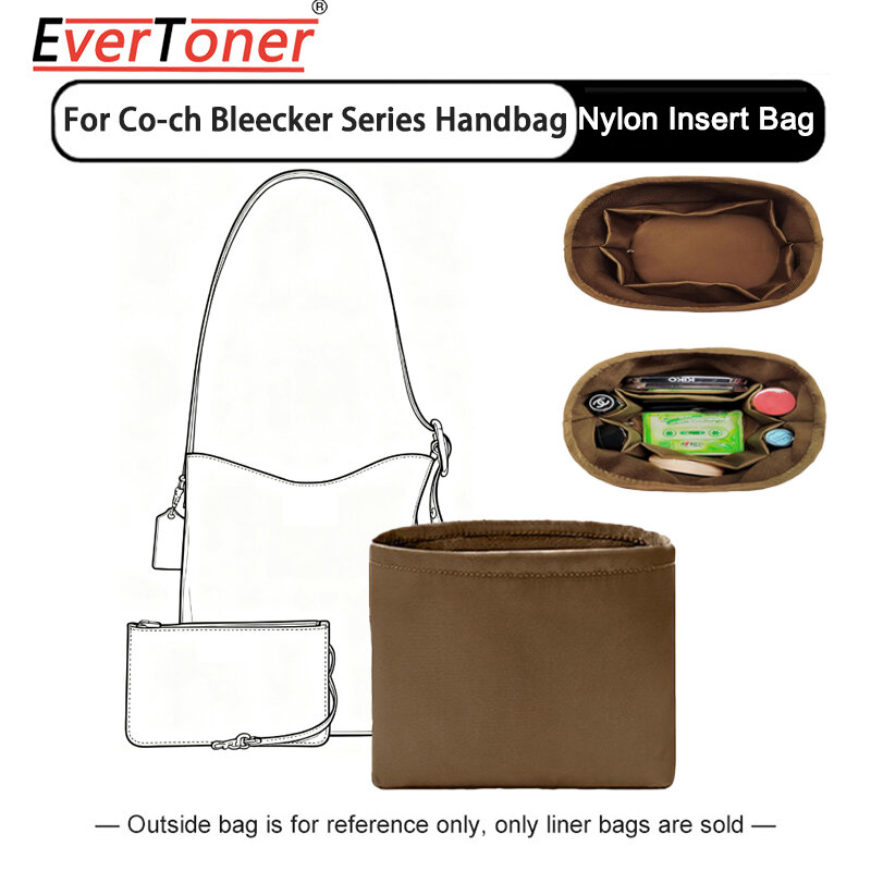 EverToner Fits for Co-ch Bleecker Bucket Bag Nylon Liner Insert Organizer for Small Items Cosmetic Inner Bag ราคา 599 บาท*ส่งฟรี